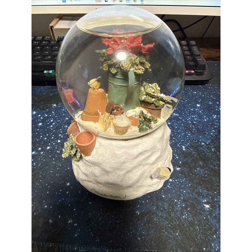 Marjolein Bastin Snow Globe Unisex OS White Excellent Winter Garden Poinsettia